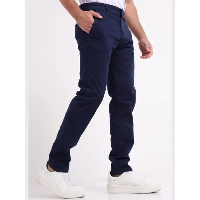Calça Sarja Masculina Alfaiataria Social Sport Fino Slim