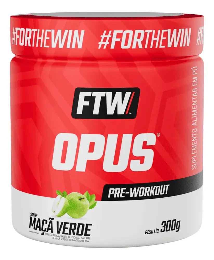 Opus Pré-workout 300g Sabor Maça Verde - Ftw Maçã Verde