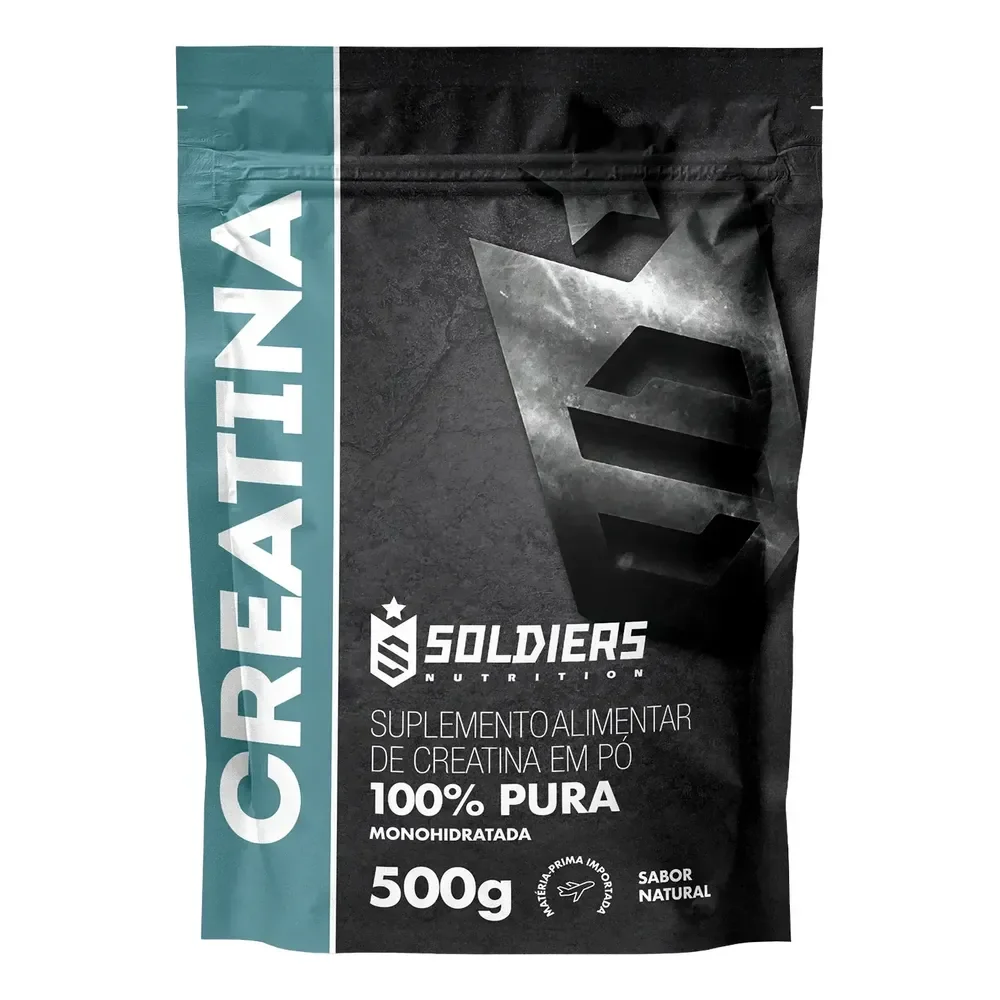 Creatina 500g Suplemento Em Pó 100% Pura Soldiers Nutrition Natural
