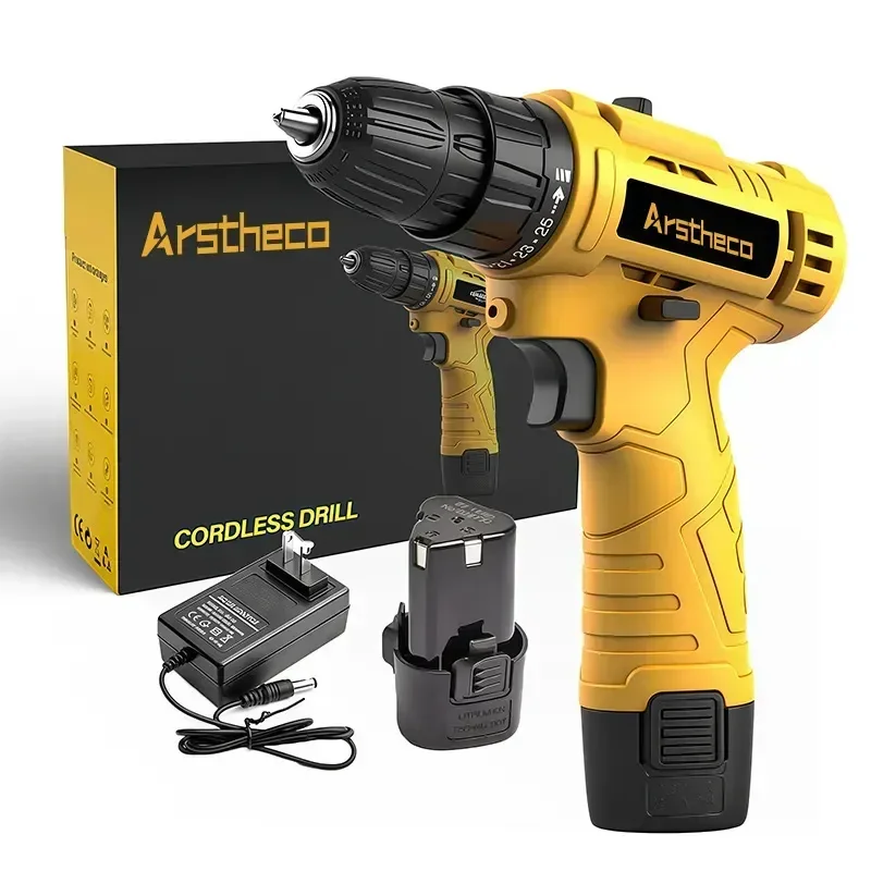 Parafusadeira Furadeira Sem Fio 25n 3/8 12v 10mm Bivolt Bateria Arstheco