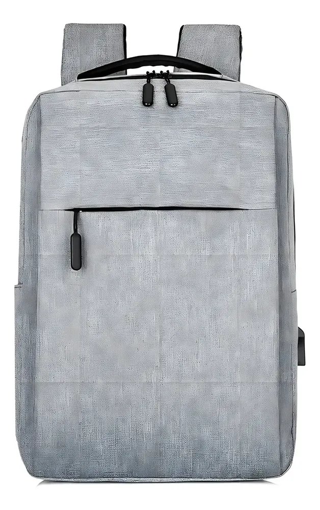 Mochila Executiva Impermeável 25l Masculina Cor Petro Cor Cinza Desenho Do Tecido Liso