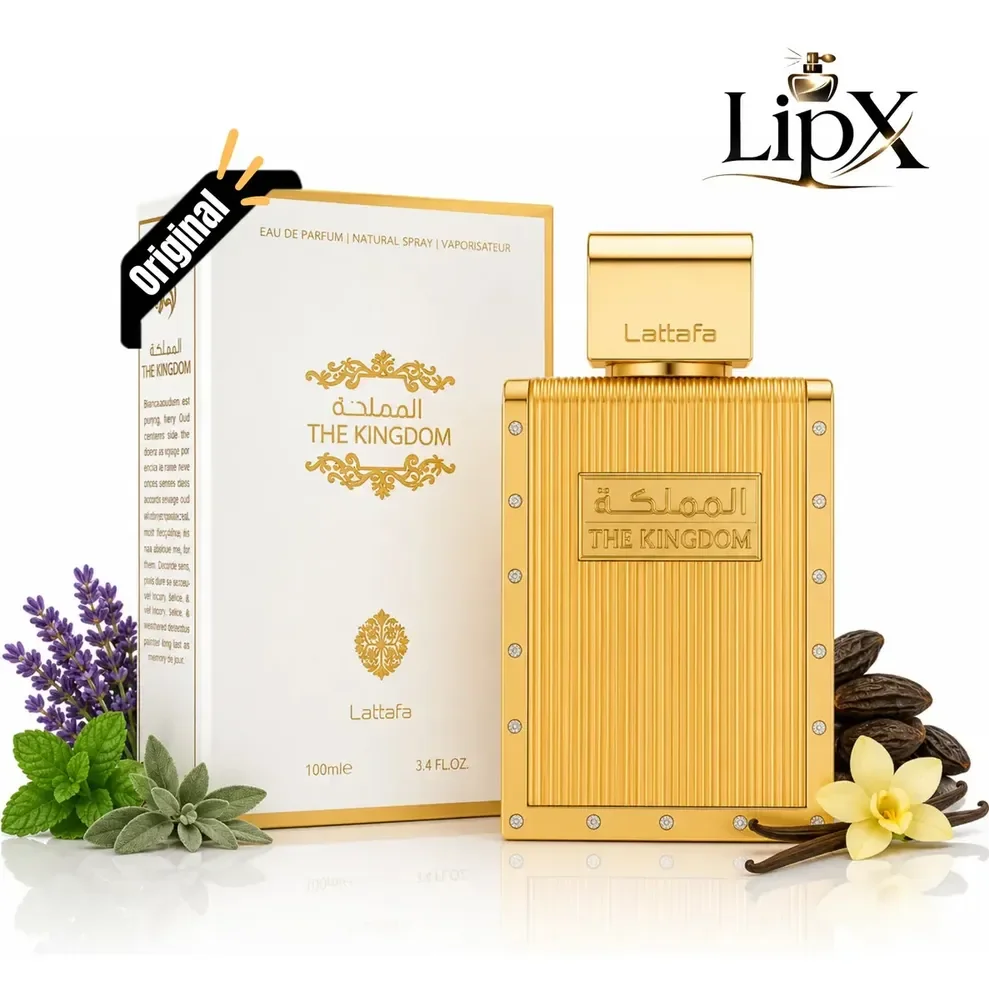 Perfume Árabe The Kingdom Eau De Parfum Lattafa 100ml Para Homens Masculino