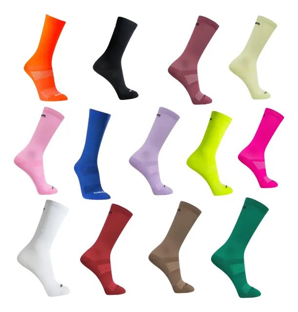 Meia Esportiva Corrida Ciclismo Color Academia Rikam Unissex