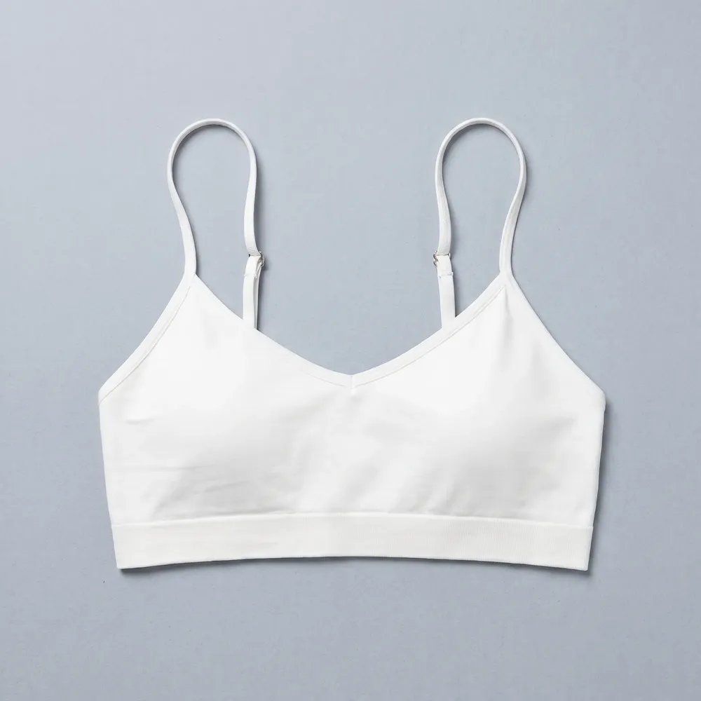Top Sutiã Sem Bojo Cropped Lingerie Mercado Livre Basics Branco Liso Gg
