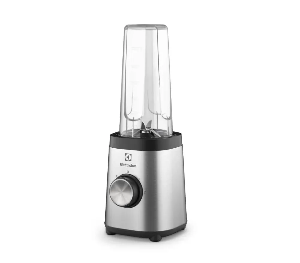 Electrolux Liquidificador sportblender 2 garrafas vitaminas sucos shakes academia BPA free duas velocidades e pulsar 320W BSE20 220v inox preto