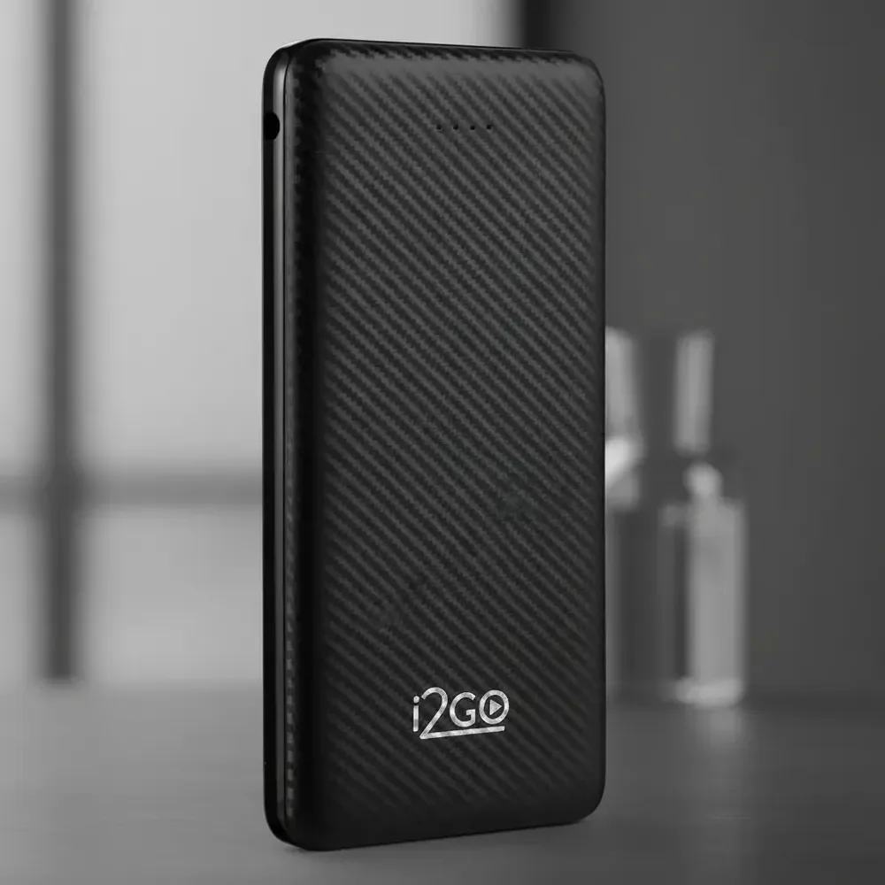 Carregador Portátil Power Bank I2go 10000mah Cor Preto