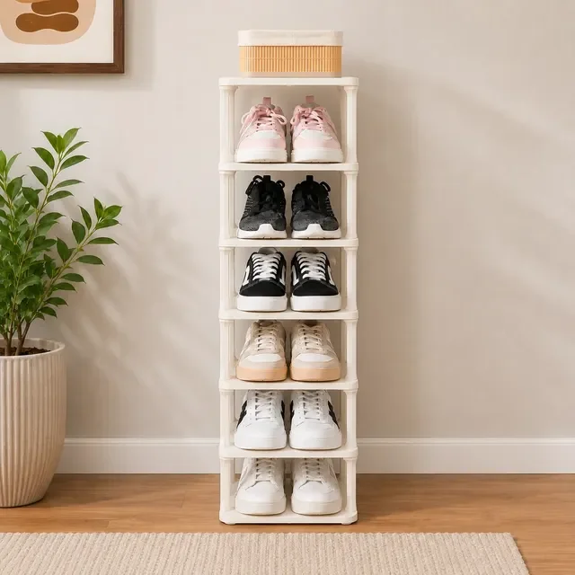Sapateira Para Porta Multiuso7 Prateleiras Para 7 Pares