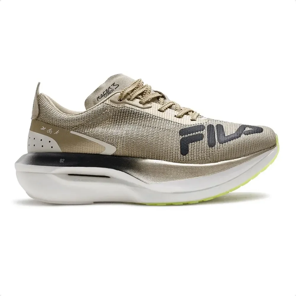 Tênis Fila Racer Carbon 3 Tri Feminino Dourado 34