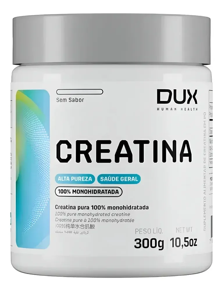 Creatina Dux Nutrition 300g Monohidratada 100% Pura Sem Sabor