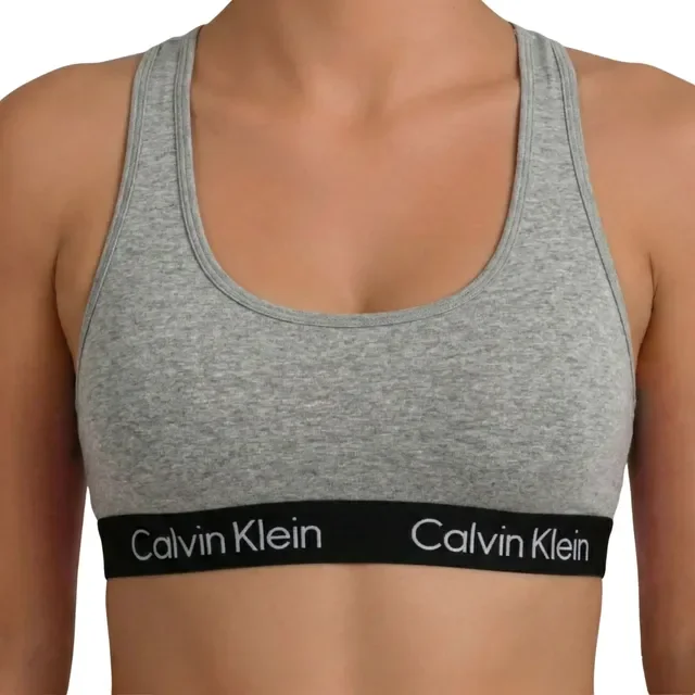 Top Calvin Klein Regata Cotton Elástico Bordado Ck Original