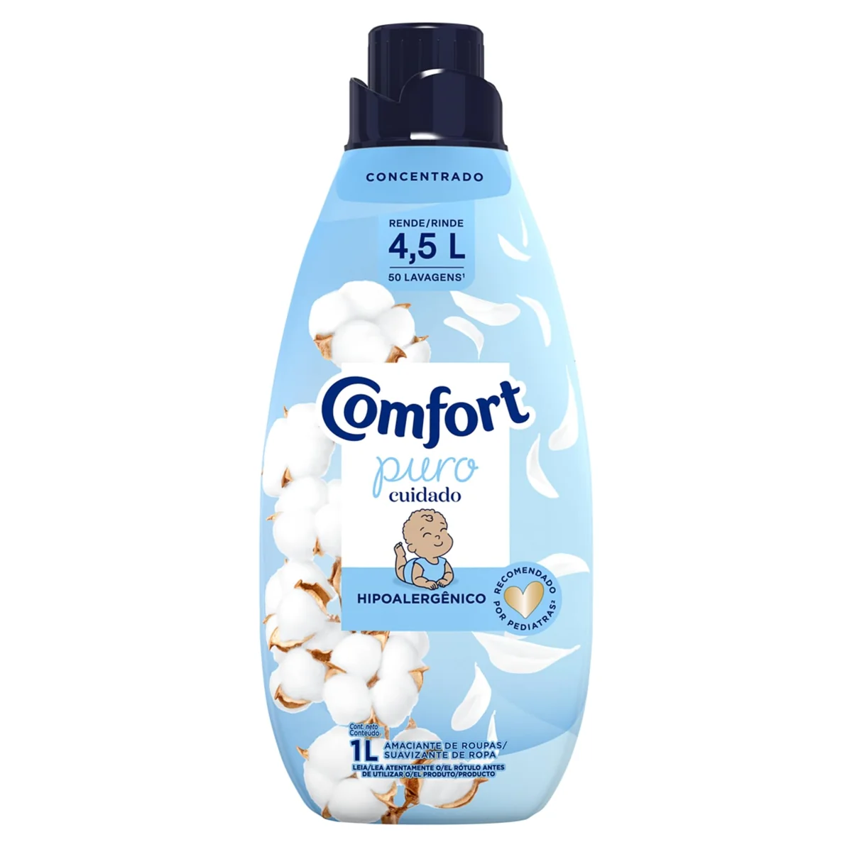 Amaciante Concentrado Comfort Puro Cuidado 1 L