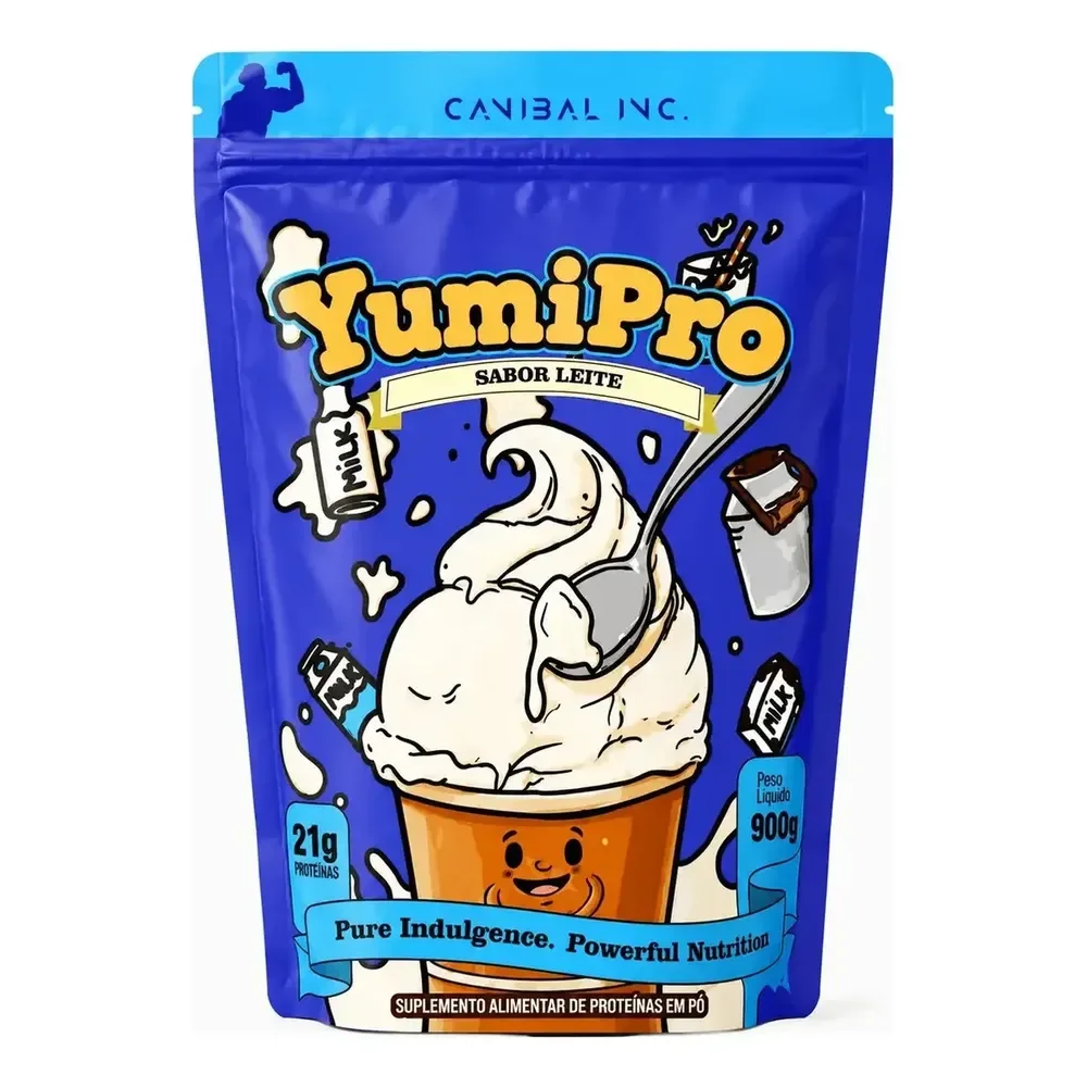 Yumi Pro 900g Canibal Whey Protein Concentrado 21g Protein Leite