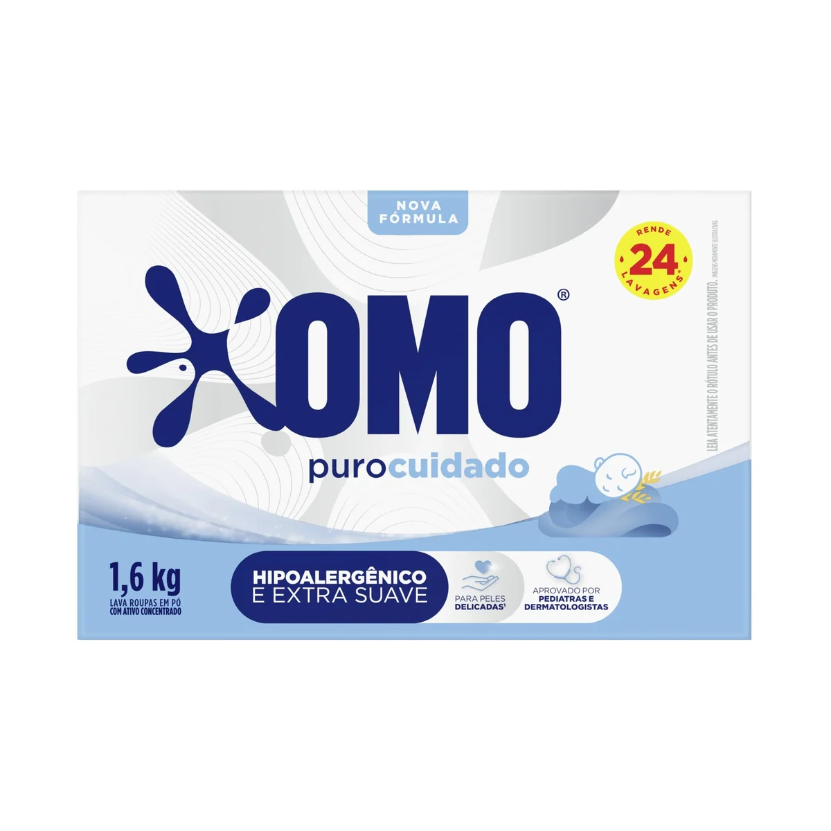 OMO Puro Cuidado - Sabão Em Pó 1.6Kg