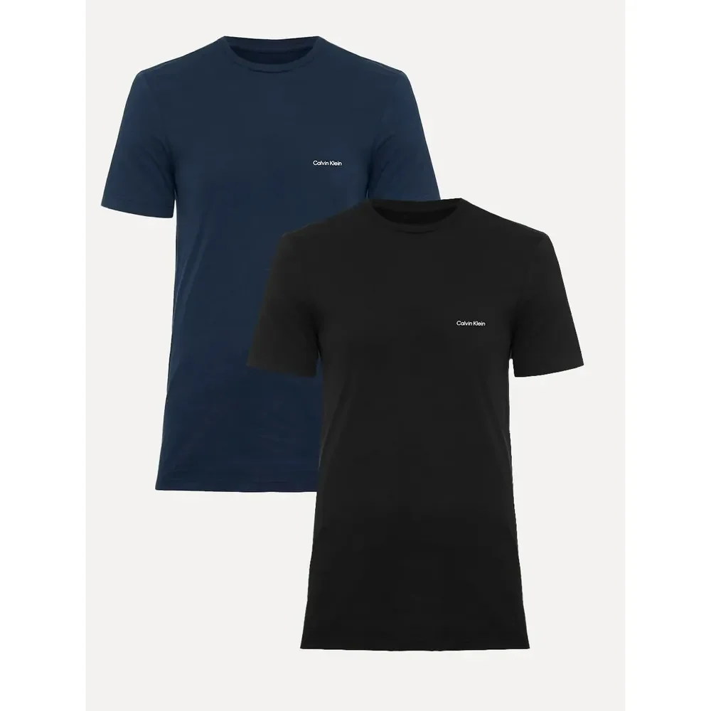 Kit Camisetas Calvin Klein | Masculina Preta/azul Marinho Preta/azul Marinho M/m