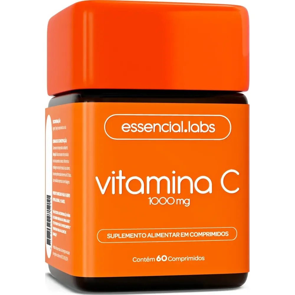 Vitamina C 1000mg - Fórmula Concentrada E 100% Pura - 60 Doses Sem Sabor
