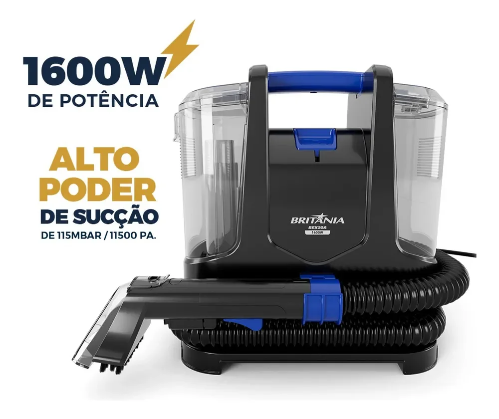 Extratora Britânia Bex20a Preto E Azul
