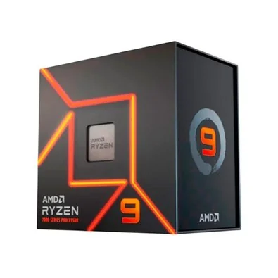 Processador AMD Ryzen 9 7900, 3.7GHz (5.4GHz Max Turbo), Cache 76MB, 12 Núcleos, 24 Threads, AM5, Com Vídeo Integrado - 100-100000590WOF