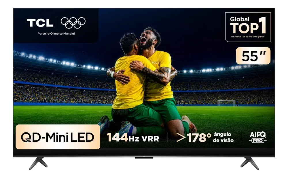 Smart Tv Tcl 55" 4k Qd-mini Led Google Tv 127/220v 55c6k