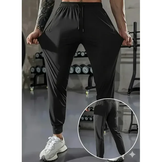 Calça Masculina Tactel Jogger Esportiva Academia Slim Treino