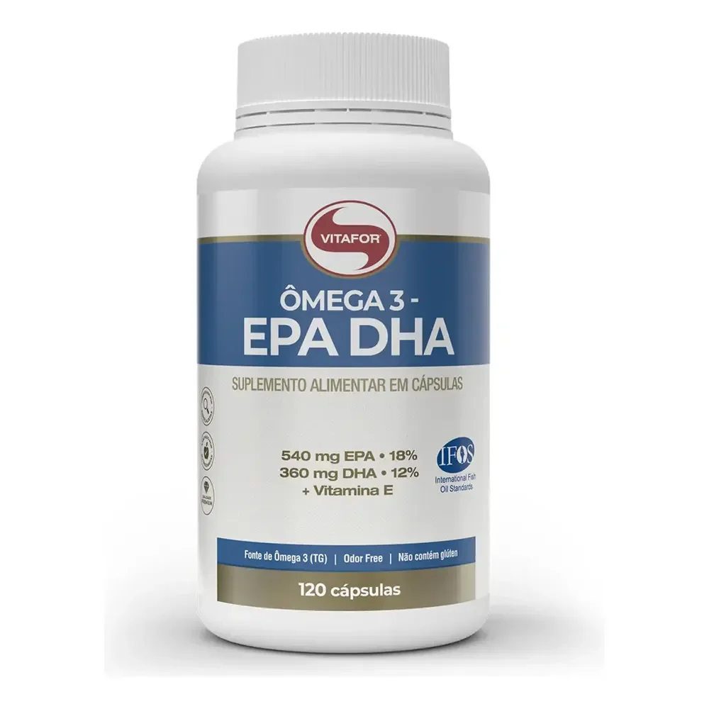 Ômega 3 Epa Dha 120 Cápsulas Vitafor Sem Sabor