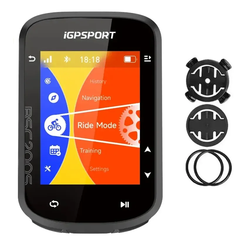 Gps Bike Igpsport Bsc200s Ciclocomputador Rota Strava Preto