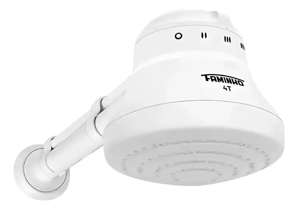 Chuveiro Elétrico Faminho 4T Branco 5400W C/Cano 33 Cm