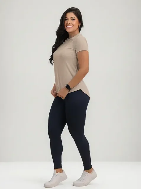 Camisetas Feminina Tapa Bumbum Proteção Uv Academia Treino