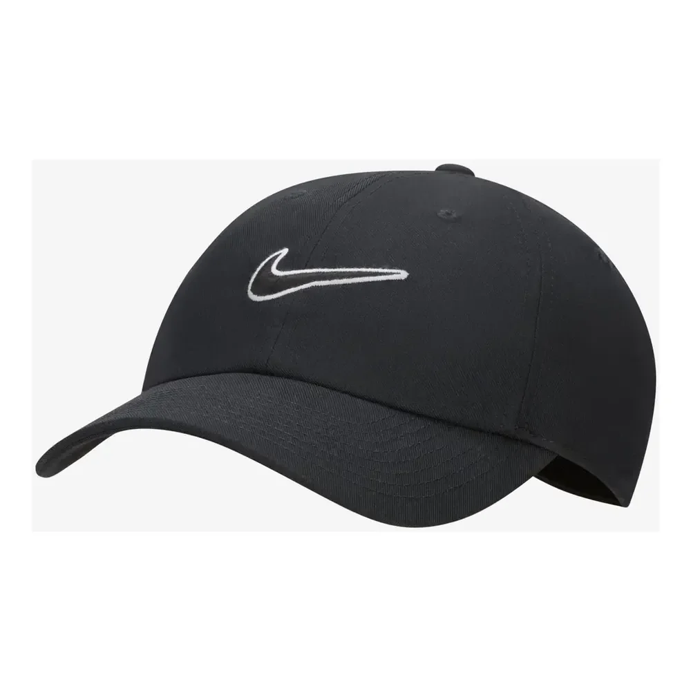 Boné Nike Club Swoosh Unissex Cor Preto Tamanho M/g M/l Liso