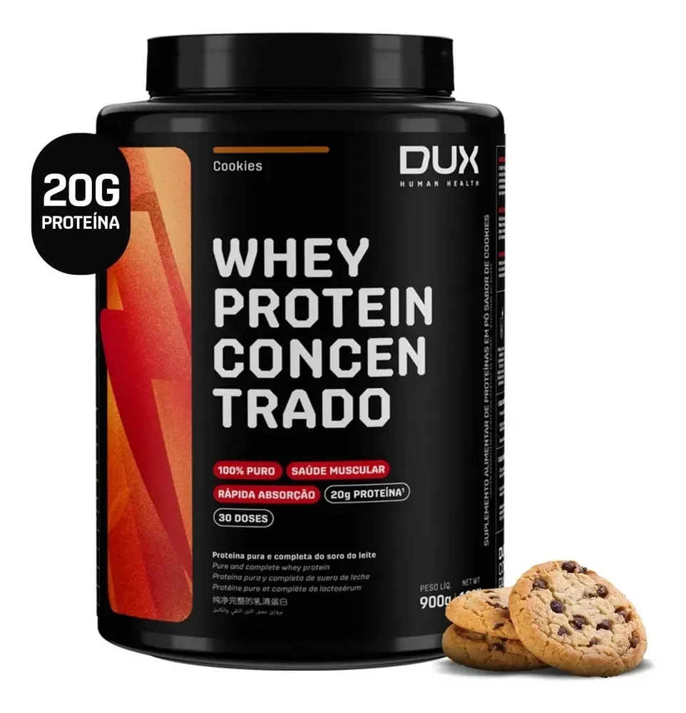 DUX HUMAN HEALTH Whey Protein Concentrado 900g Cookies