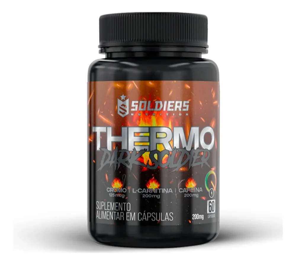 Termogênico Dark Cafeina 100% Importado Soldiers Nutrition Energia Rendimento Definição