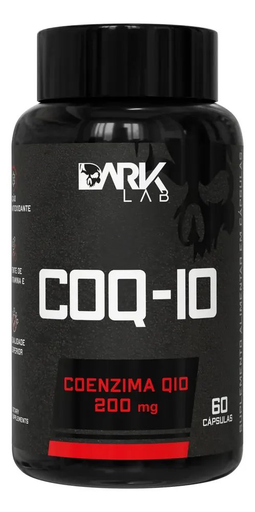 Coenzima Q10 200mg Por Porção 60 Cápsulas Dark Lab Sem Sabor