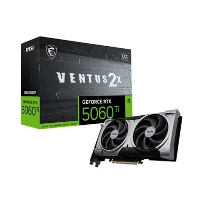 Placa De Video Msi RTX 5060 Ti Ventus 2x Oc Plus 16gb Gddr7 - 912-v535-027