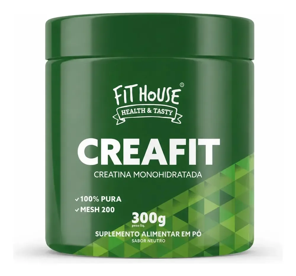 Creatina Monohidratada Creafit Fit House 300g Sem Sabor