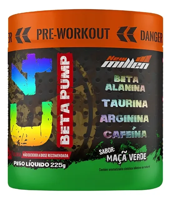 Pré Treino C4 Beta Pump 225g New Millen Eleito 4x Melhor Br