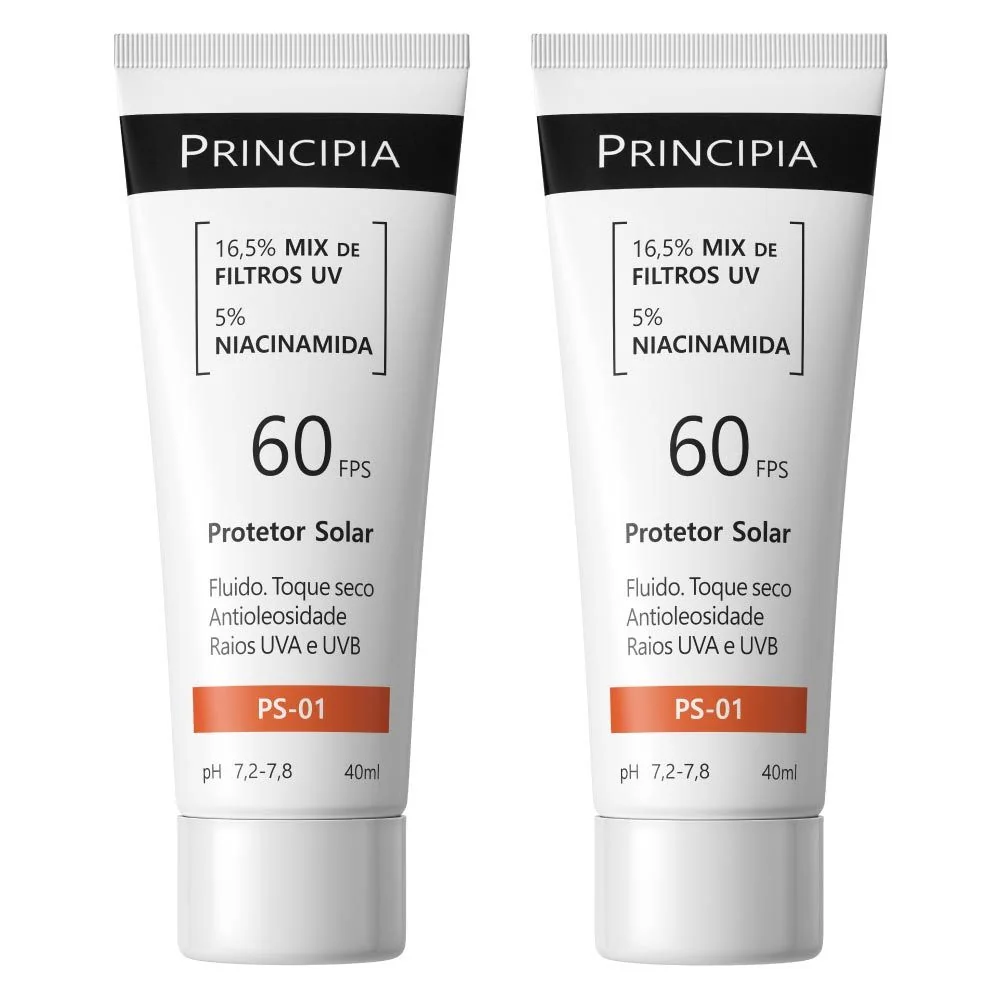 Principia Kit Duo c/ 2 Protetores Solares Faciais - PS-01 FPS 60