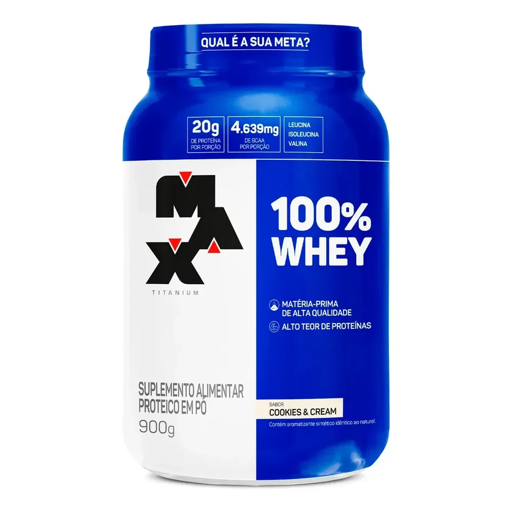 100% Whey Protein Concentrado 900g Cookies & Cream