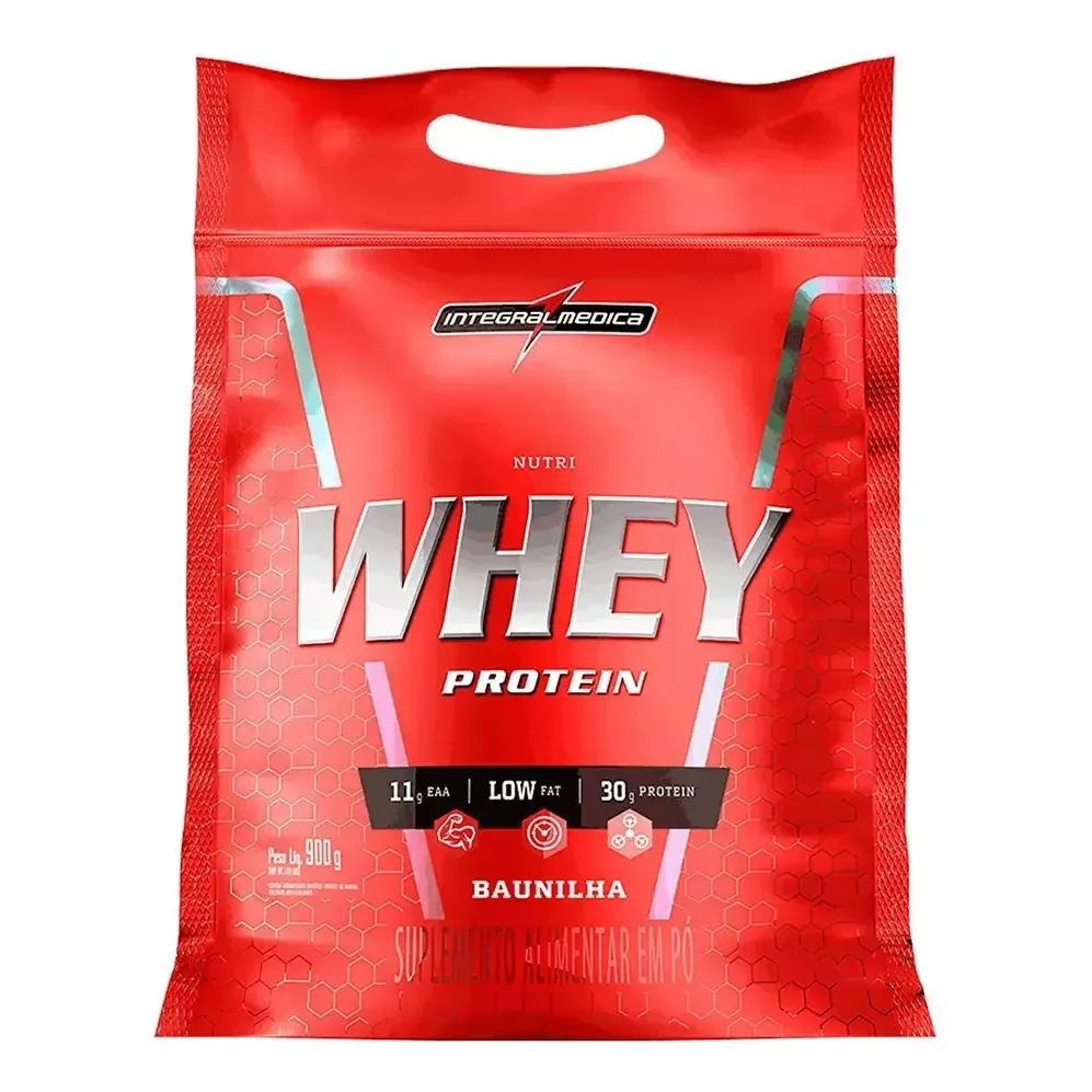 Nutri Whey Protein Baunilha Refil 900g Integral Médica