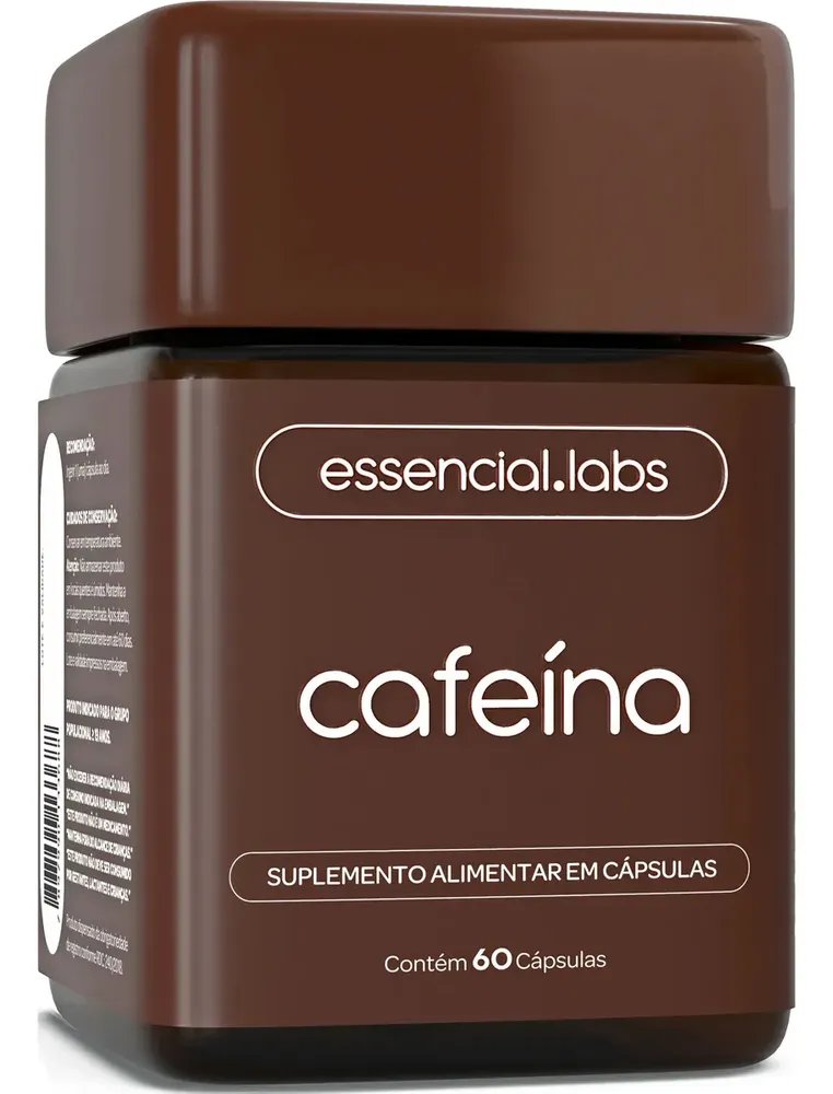 CAFEÍNA 100% PURA 200mg por Cápsula - 60 Cápsulas - Termogênico com Fórmula Concentrada para a Máxima Absorção