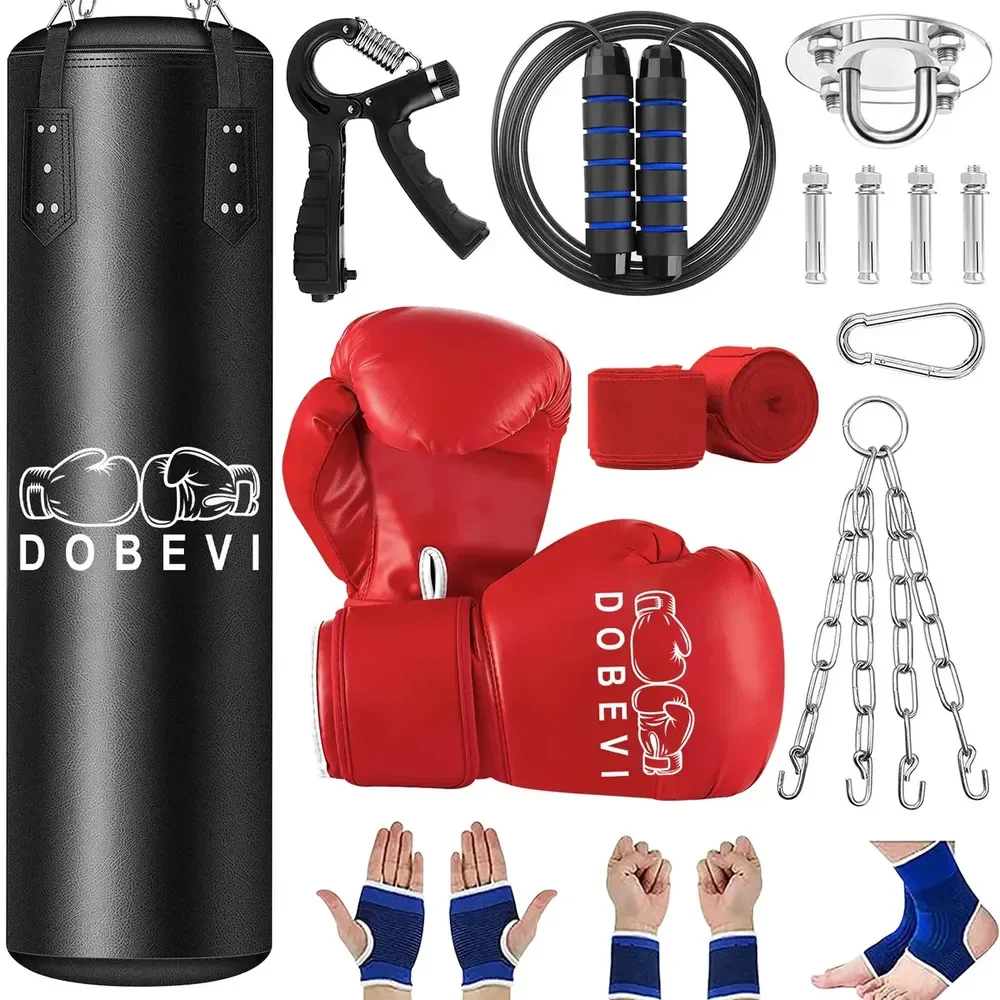 Saco de Pancada Profissional Dobevi 120 cm Kit com Luvas e Acessórios