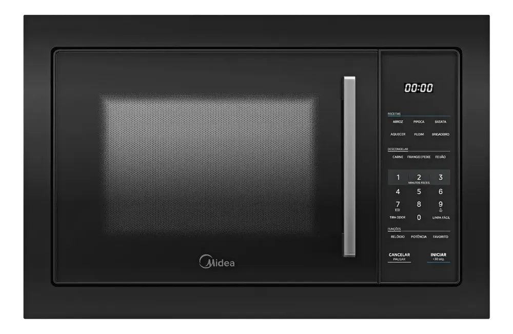 Micro-ondas De Embutir 35l Preto Midea Mgb35m1