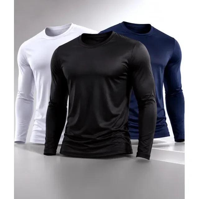 Kit Camisa Masculina Segunda Pele Proteção Solar Uv Dry Fit