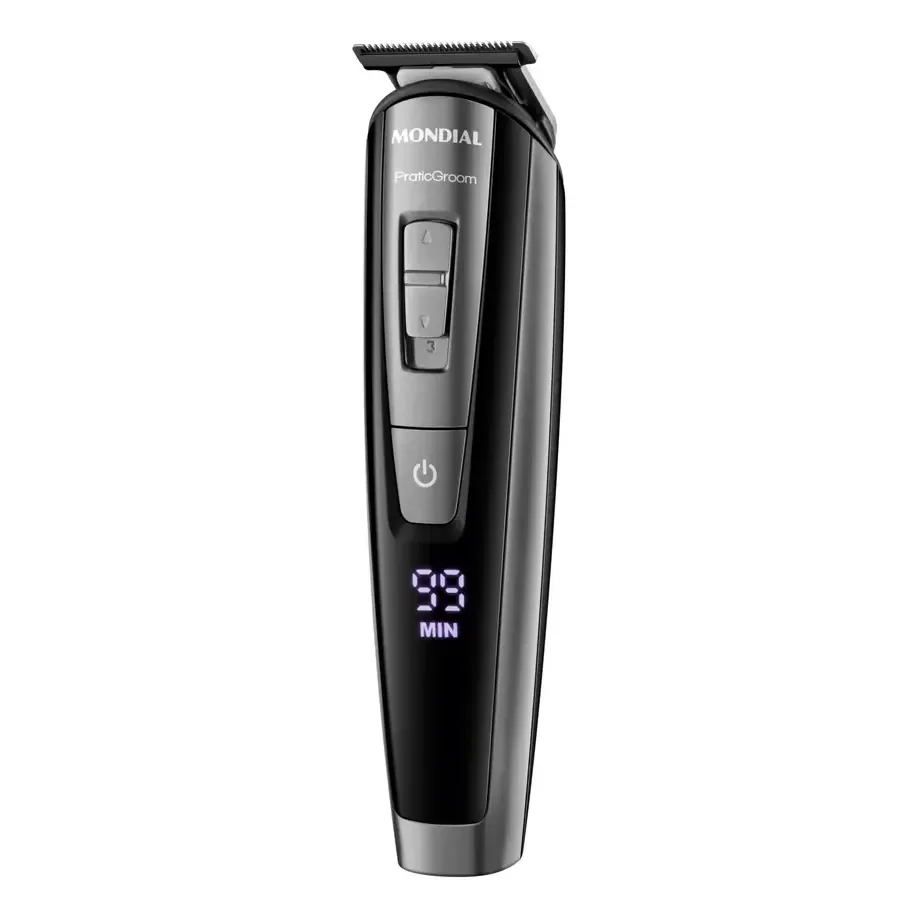 Aparador De Pelos Praticgroom, Mondial, 6w - Bg-09 Preto 127/220v