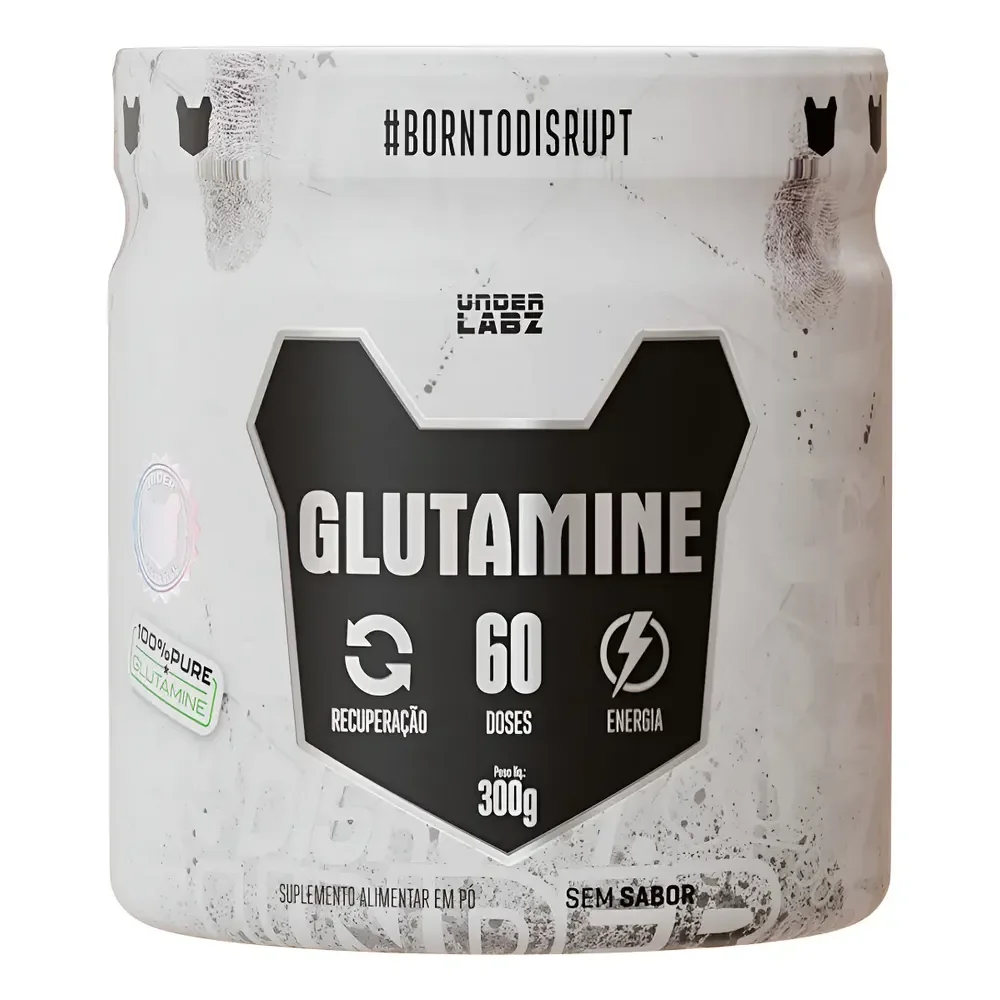 L-glutamina Under Labz Glutapure 100% Pura, Sabor Neutro, 300g Sem Sabor