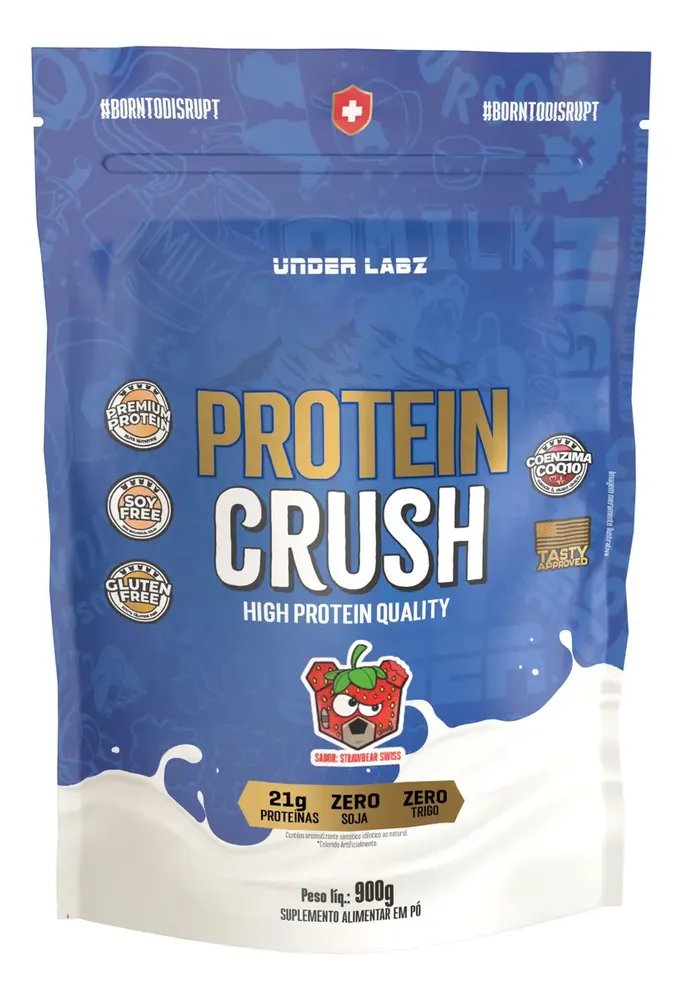 Protein Crush Refil 900g Under Labz Sabor Strawbear Strawbear