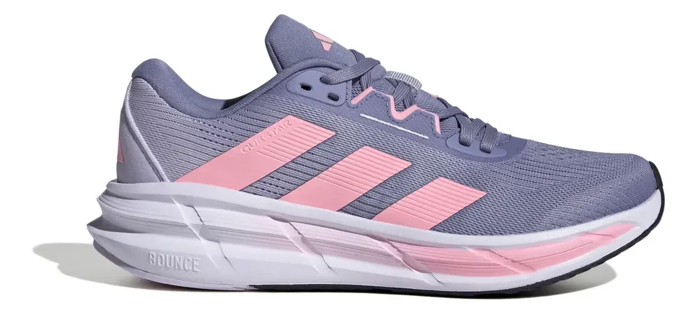 Tênis Feminino Questar 3 adidas Violeta E Rosa Liso 38