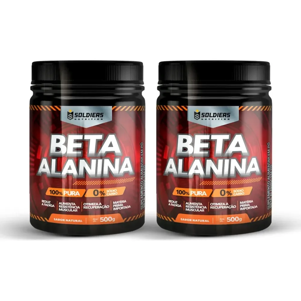Beta Alanina 1kg Suplemento em Pó Pura - Soldiers Nutrition