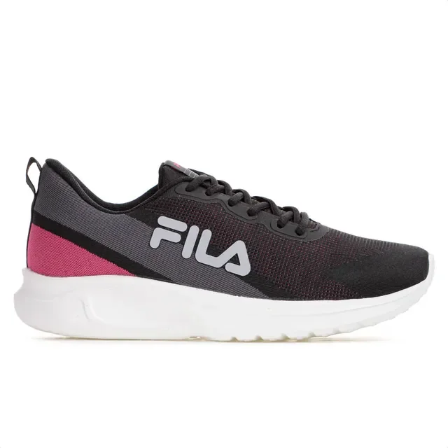 Tênis Fila Corrida Preto Feminino Amortecido Leve