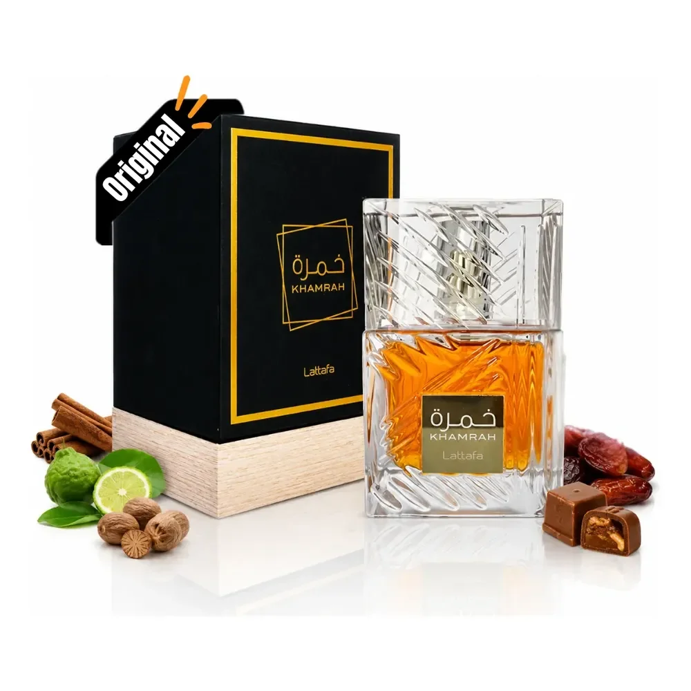 Perfume Árabe Khamrah Lattafa 100ml Eau De Parfum Original