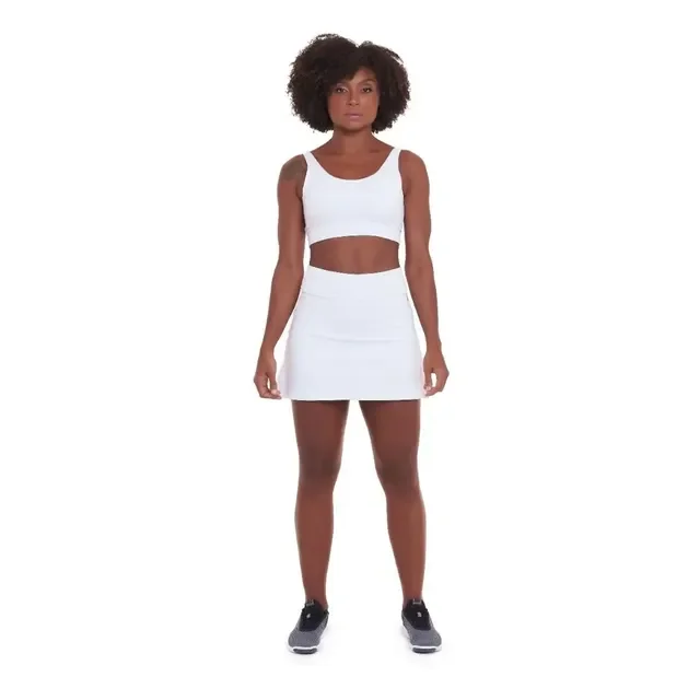 Conjunto Fitness Poliamida Feminino Academia Beach Tenis Snd