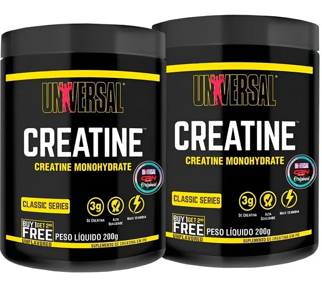 Suplemento Em Pó Universal Nutrition Creatine Creatina Monohidratada Creatine Em Pote De 200g - Kit X2 U